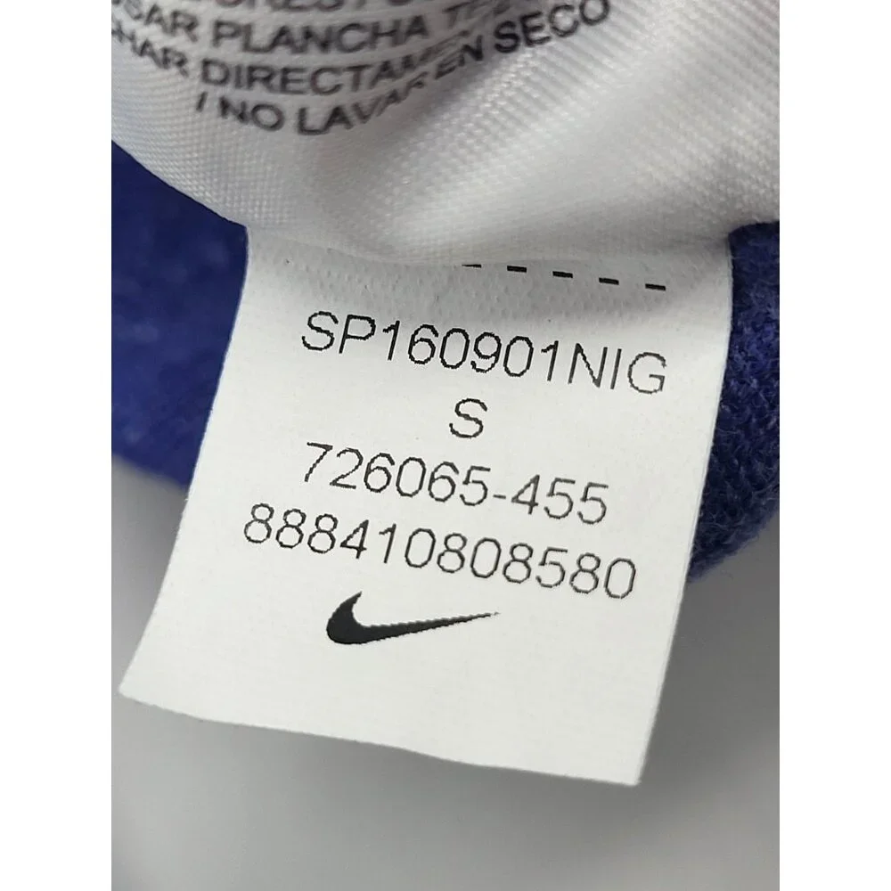 NIKE Women's Small Workout Tank Top Racerback Heathered Blue Gym Athletic Swoosh - Picture 9 of 9